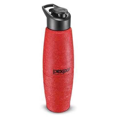 PEXPO Stainless Steel Sports/Fridge Water Bottle, 1 Liter Red, Duro | Eco-Friendly Water Bottle With Sipper Cap (Pack Of 1)