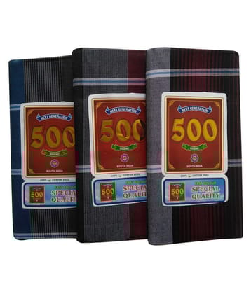 sundar Multi Lungi Pack of 3 - Free size