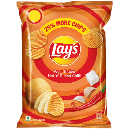 Lay's Potato Chips - West Indies Hot 'N' Sweet Chilli Flavour, 28 g