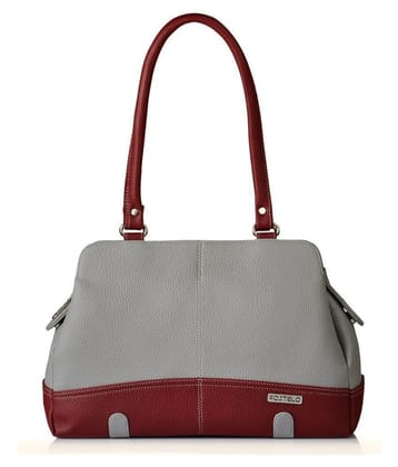 Fostelo - Grey PU Shoulder Bag - Gray