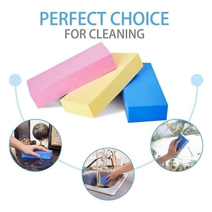 Uttamrobotics Magic Cleaning Sponge Super Water Absorbent, Durable Use for Household Kitchen, Cleaning of Cars, to Remove Dust and Dirt from Furnitures, Bathtubs etc.