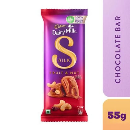 Cadbury Dairy Milk Silk Fruit  Nut Chocolate Bar 55 g
