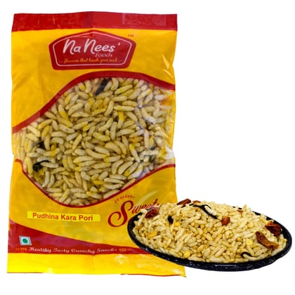 Puthina Kara Pori | Mint Masala Rice Puffs | 75 g Pack  by NaNee's Foods