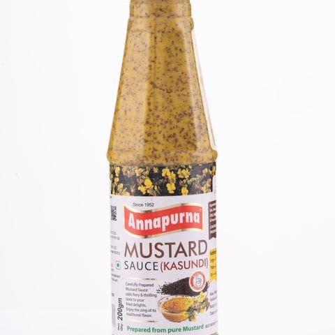Annapurna Mustard Sauce, 200 gm Bottle