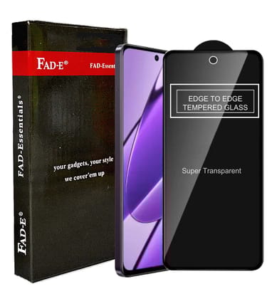 FAD-E Tempered Glass for Realme 11 5G / 12 5G / 12X 5G / 11X 5G / OPPO A58 4G / realme C55 (Transparent)