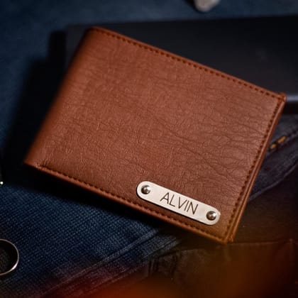 Personalised Faux Leather Wallet-Majestic Beige