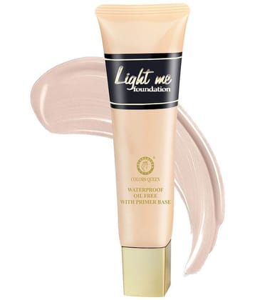 Colors Queen Light Me Oil Free Waterproof Foundation SPF-30 (Natural)