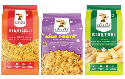 Finosta Rigatoni, Kids Pasta And Vermicelli, 1 Kg (Combo Pack)