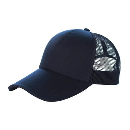 Outdoor Sun Hat Sun Protection Cap-Navy Blue blue / adjustable