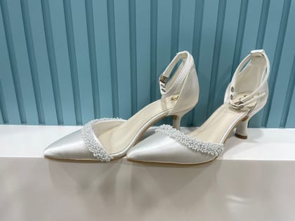 Satin Pearl Heels-35