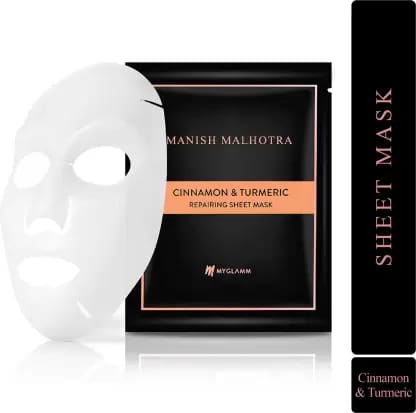 MyGlamm Manish Malhotra Beauty Cinnamon & Turmeric Repairing Sheet Mask