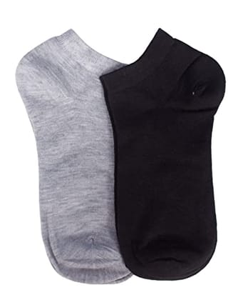HAYBERG Cotton Ankle Socks for Men and Women - Free Size, Solid, Pack of 5 (Multicoloured)