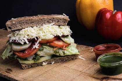 Veg Club Cheese Sandwich