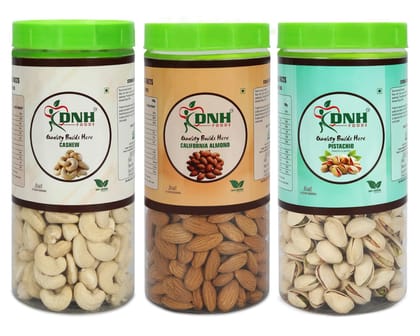 DRY FRUITS COMBO 1.5 KG PACK 500G X 3 PC CASHEW | ALMONDS | PISTACHIO - Boosts Energy, Supports Heart Health, Good for Overall Wellness