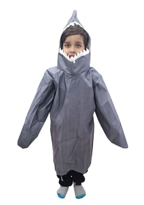Shark Fish Aquatic Animal Kids Fancy Dress Costume-Rent / 2-3 years