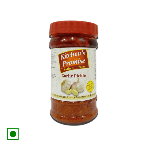 Kitchen's Promise Pickle Garlic, 300 gm Jar