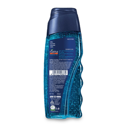 Fiama Men Shower Gel Refreshing Pulse With Sea Minerals (Body, Face & Hair), 250 ml Bottle