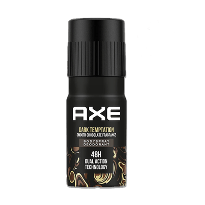 Axe Dark Temptation Body Spray Deodorant - Smooth Chocolate Fragrance, For Men, 150 ml Can