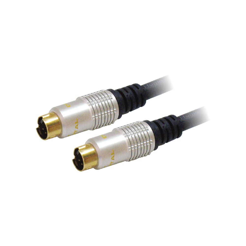 MX MX-274 4 PIN MINI DIN PLUG TO 4 PIN MINI DIN PLUG CORD 1.5Mtr (DIGITAL LINK) (GOLD PLATED)