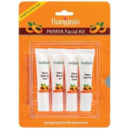 Banjara's Papaya Facial Kit - Blister Pack, 60 gm