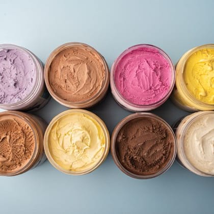 Pack Of 4 Ice Cream Jars