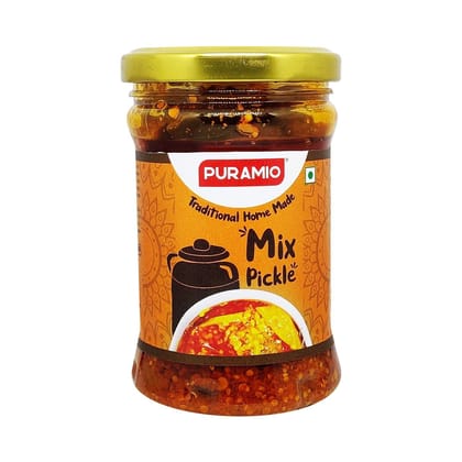 Puramio Traditional Home Made Mixed Pickle, 275 gm