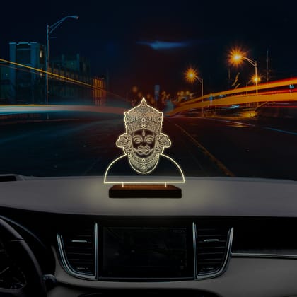 Khatu Shyam ji face Car LED Light-Pack Of 1