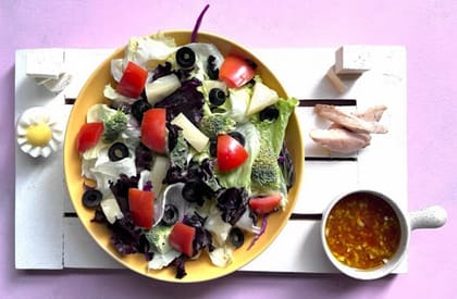Egg Barbeque Dressing Salad