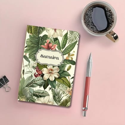 Personalised Notebook - A5 size - Botanical Bliss-Soft Cover