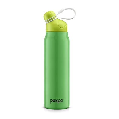 Pexpo 24 Hrs Hot & Cold Stainless Steel Thermosteel Insulated Flask, 725ml, Green, Piano | Durable | Leak-Proof | Eco-Friendly | Vacuum Insulated Flask | Office | School |Gym | Double Walled