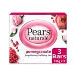 Pears Naturale Pomegranate Brightening Bathing Bar - For Brighter, Glowing Skin, 125 G