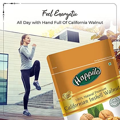 Happilo 100% Natural Premium Californian Inshell Walnut 200G