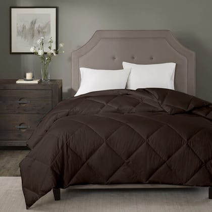 Razzai Summer Season 100 GSM Ac Comforter Super Soft Fluffy Comforter |Silver-Double / Dark Grey