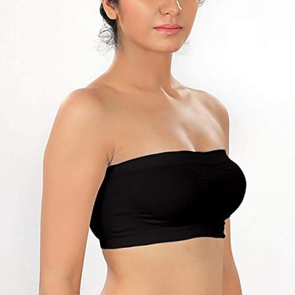 Manpasand Tube Bra, Wirefree, Strapless, Non Padded and Non-Wired Seamless Bra for Women's and Girls, Free Size (Size 28 to 36) Beige