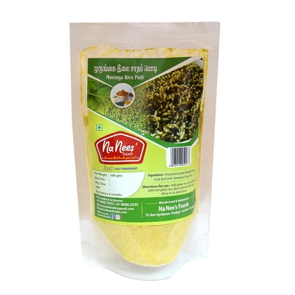 Moringa/Murungaillai Rice Powder | Moringa Dhal Powder | Instant Rice Mix | Healthy Rice Dhal Powder | 100 g Pack  by NaNee's Foods