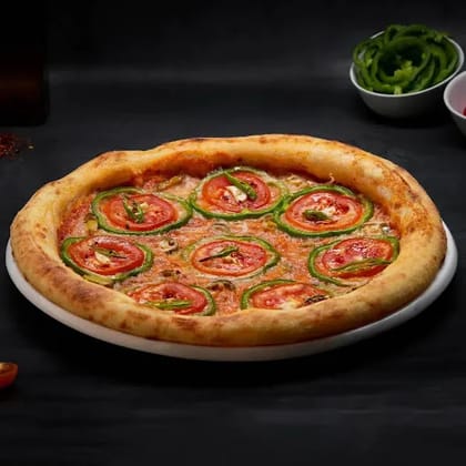 Tuscan Spicy Tomato Pizza __ Medium [Thin Crust] [9 Inches]