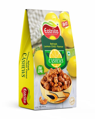 Eatriite Refresh Lemon Chilli Flavour Cashews, 200 gm