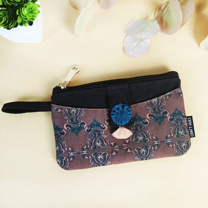 Long Mini Wallet - Brown Knot