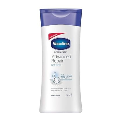 Vaseline Derma Care Advanced Repair Lightly Scented Body Lotion  Dry Skin With Barrier Repair Complex Restores Very Dry Skin In 5 Days 100 Ml