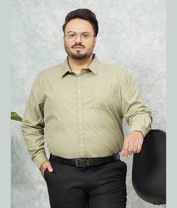 HARDSODA Poly Cotton Regular Fit Full Sleeves Mens Formal Shirt - Beige ( Pack of 1 ) - None
