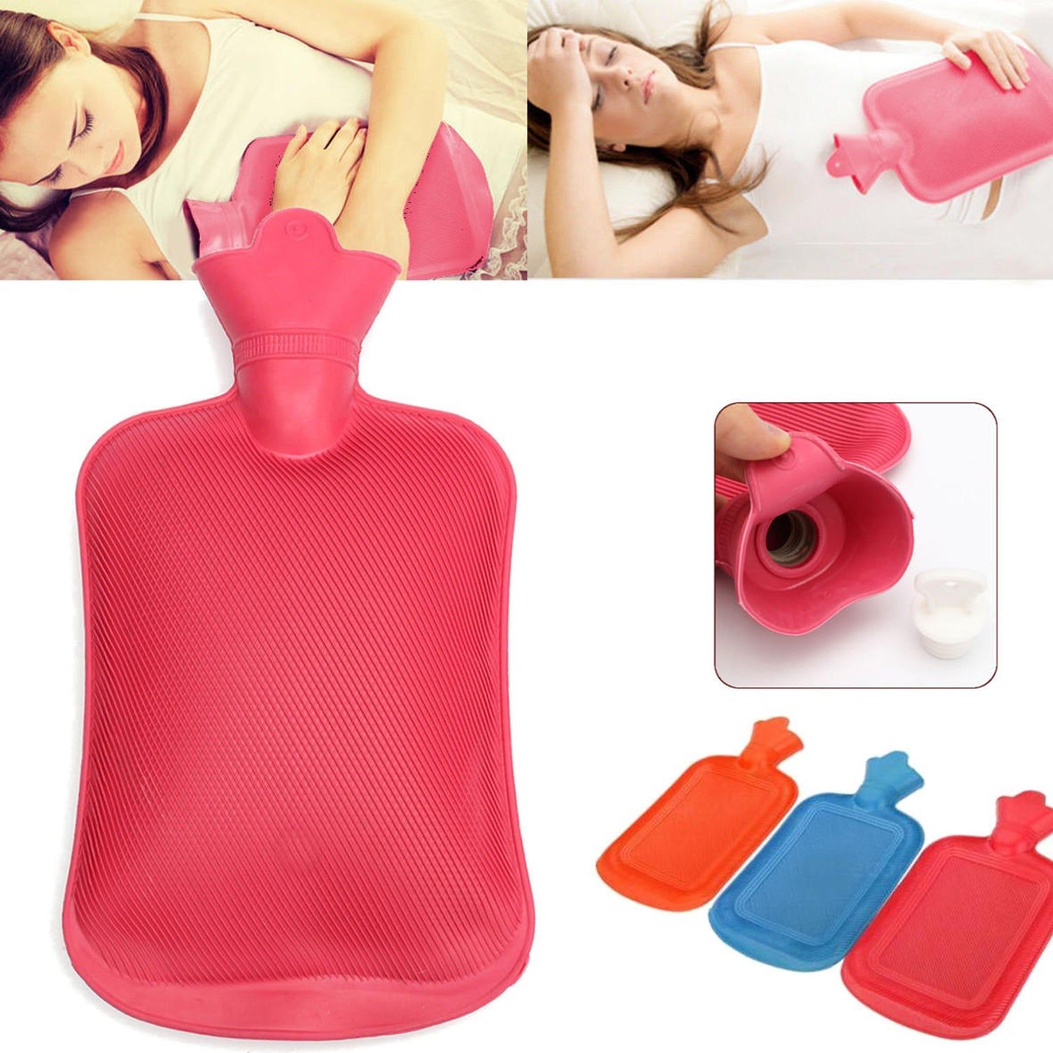 0395 Rubber Hot Water Heating Pad Bag For Pain Relief (Small)