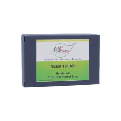 Artnweavess Neem Tulasi Cow Ghee Herbal Soap, 100 gm - Pack of 2
