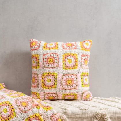 Harvest Crochet Cushion Cover-16"x16" / Cushions (Single)
