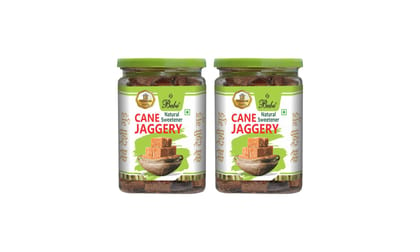 Bebe Jaggery|Gud|Gur|Healthy Sugar|Organic|No chemical 800g (400g X 2 Pcs)-Easy to Use small cubes / Dark Brown / Jaggery