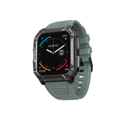 boAt Wave Force 2 | Smart Watch with 1.96" (4.97cm) HD Display, BT Calling, Built-in compass, SpO2 & Heart rate Monitoring Sage Green