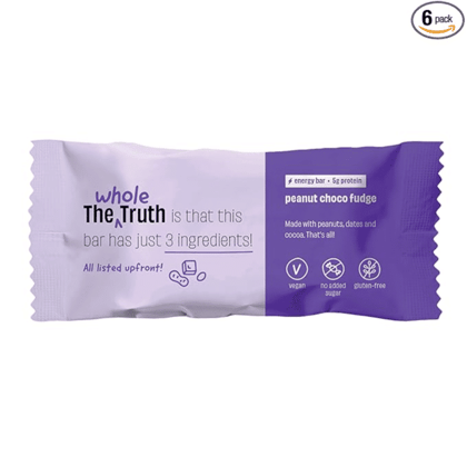 The Whole Truth - Energy Bars | Peanut Choco Fudge
