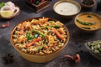 Egg Brown Rice Biryani