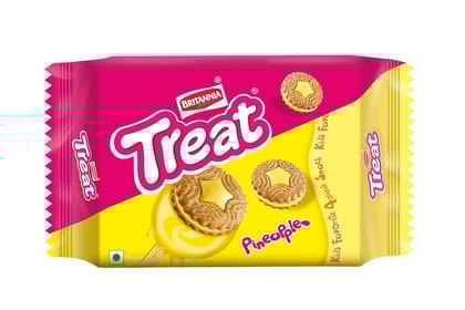Britannia Treat Biscuits - Pineapple, 150g Pack