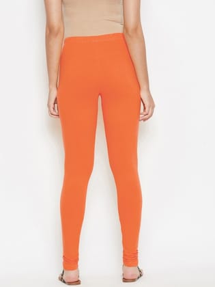 Women Pack of 2 Solid Churidar-Length Leggings