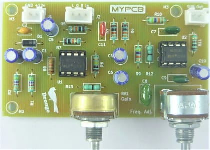 Subwoofer Low pass Filter Board for Car & Home Audio systems - Assembled Board  by MYPCB
